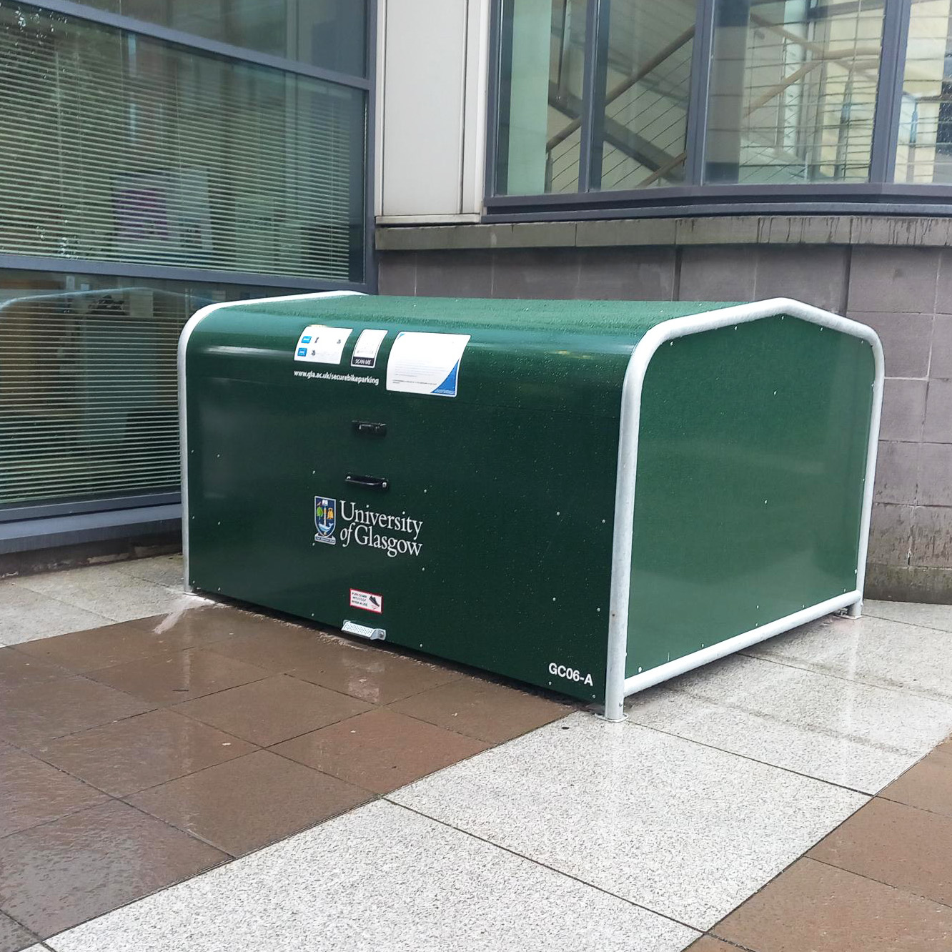 University of Glasgow Cycle Parking Bike Hangars